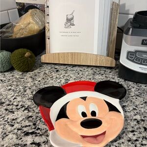 Disney Red and White Mickey Mouse Plate